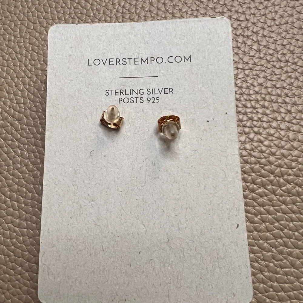 Lover’s Tempo Circle Fringe Earrings Pink Rose Gold Tone - Picture 2 of 2